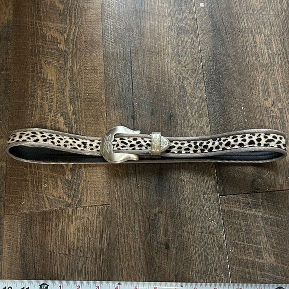 Leopard Print Women's Belt with Silver Buckle - Picture 8 of 8